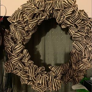 Wreath Zebra Striped